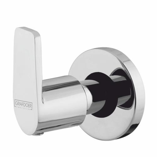 Exposed Part Kit of Concealed Stop Cock with Fitting Sleeve, Operating Lever & Adjustable Wall Range Chrome